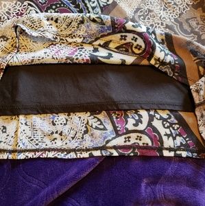 Sheer top with overlay